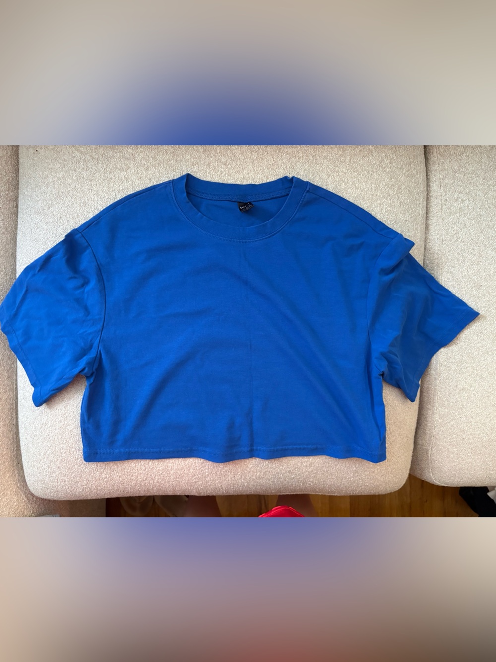 Blue Crop Top